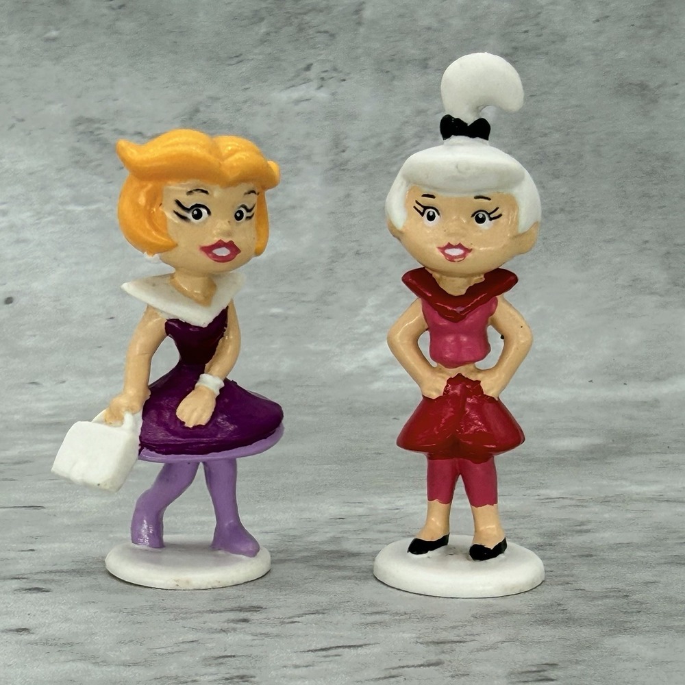 Judy and Jane The Jetsons, Applause 3" PVC Figurines, 1990 Vintage
